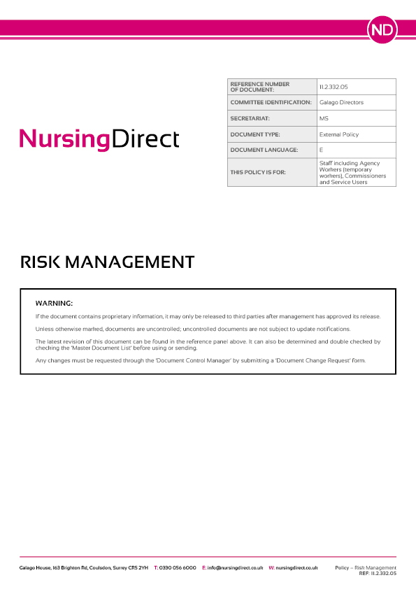 11.2.332.05 NDHL Policy Risk Management